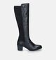 Rieker Bottes avec tige large en Noir pour femmes (331604)