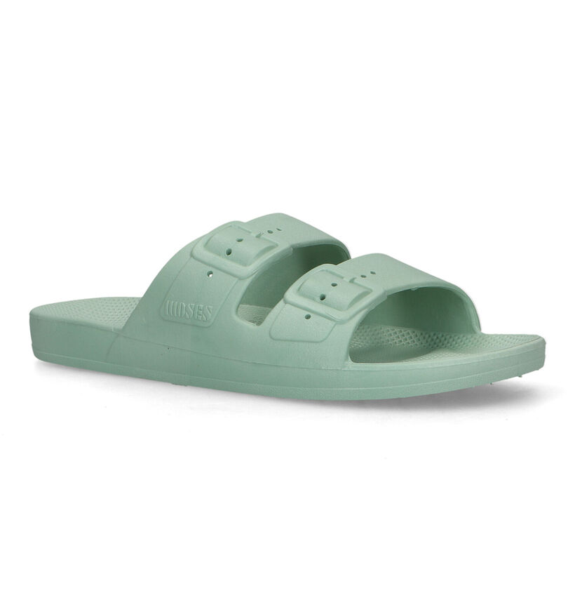 Freedom Moses Basic Nu-pieds en Vert Kaki pour femmes (340276)