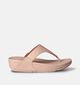 FitFlop Lulu Leather Toepost Roze Teenslippers voor dames (353817)