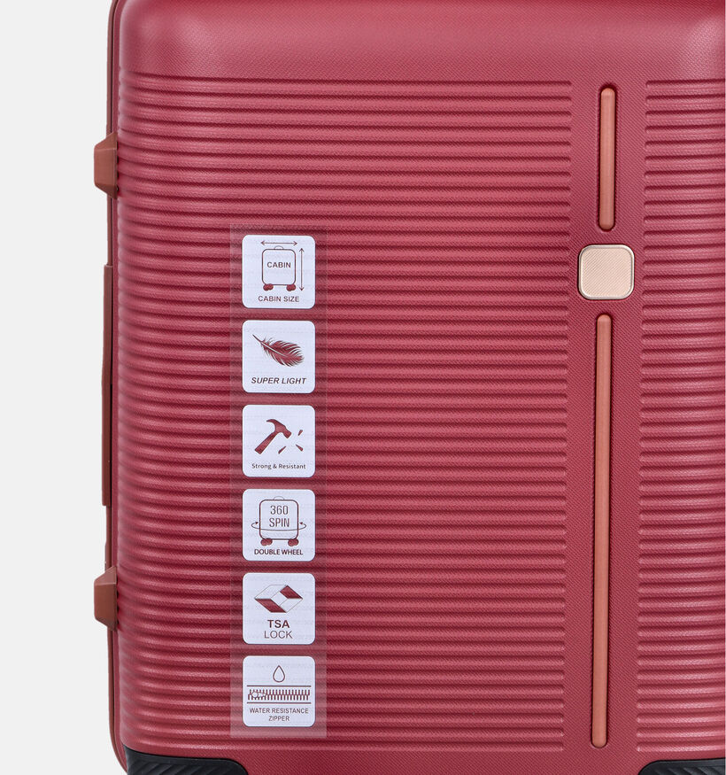 Origin Bordeaux/Cognac Reiskoffer Handbagage voor dames (376181)