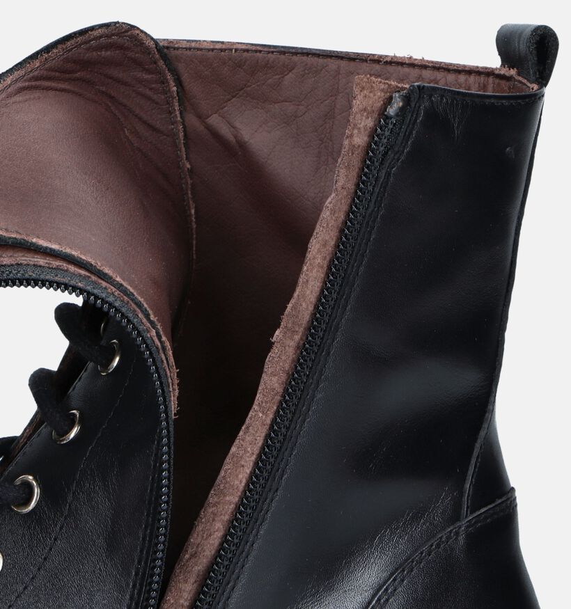 Aurora Boots à lacets en Noir pour femmes (347552)