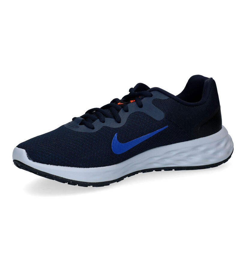 Nike Revolution 6 Baskets en Bleu en textile (299363)