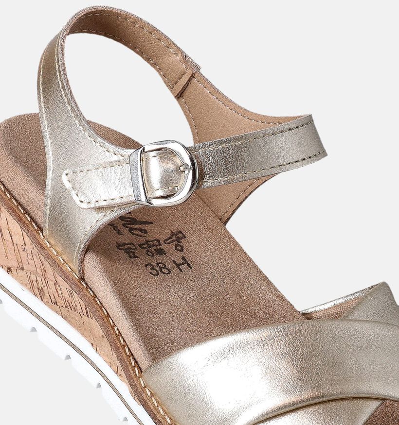 Solemade Klara Sandales pour semelles orthopédiques en Or pour femmes (355739) - pour semelles orthopédiques