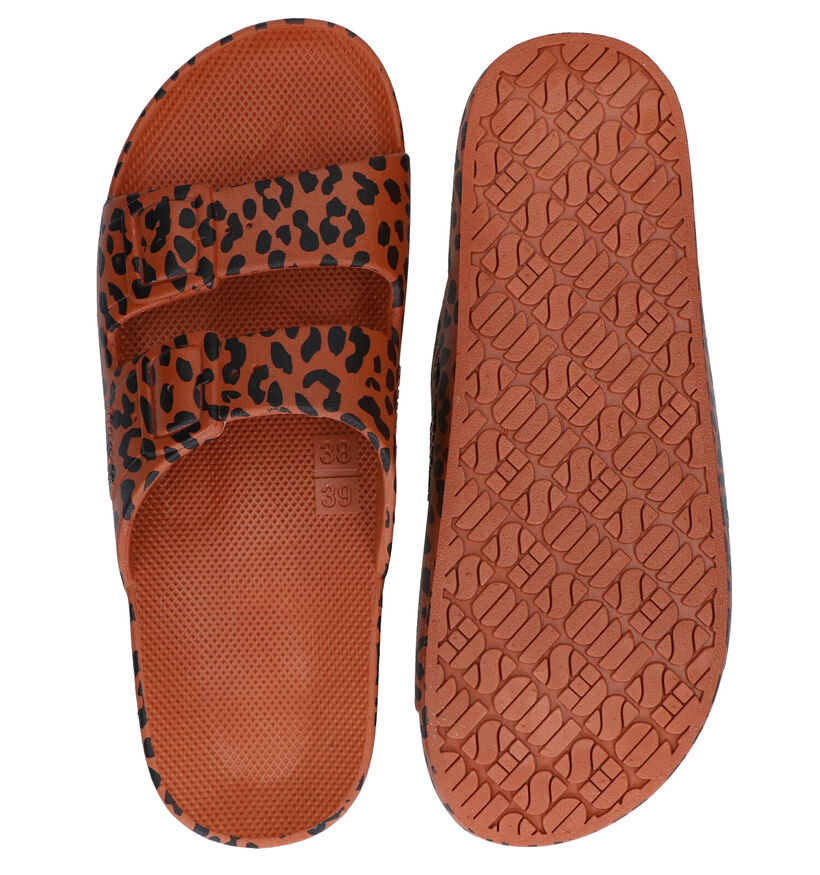 Freedom Moses Leo Cognac Slippers in kunststof (288373)