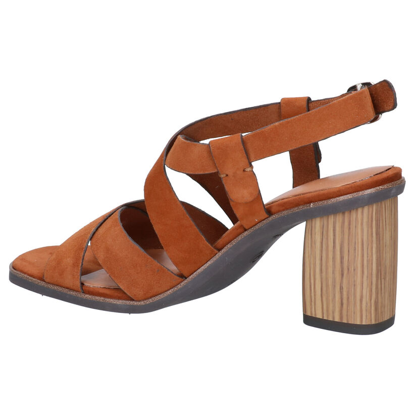 Tamaris TOUCH it Bruine Sandalen in daim (269764)