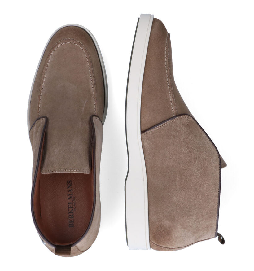 Berkelmans Tremblant Chaussures hautes en Taupe pour hommes (315012) - pour semelles orthopédiques