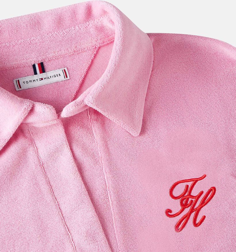 Tommy Hilfiger Toweling Roze Polo T-shirt voor dames (369262)