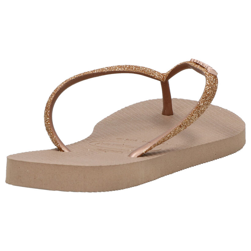 Havaianas Slim Glitter Grijze Teenslippers in kunststof (275870)