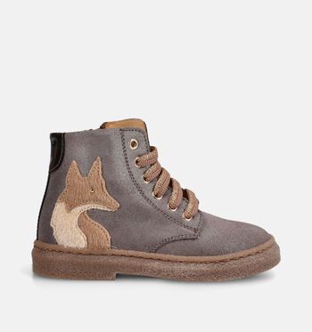 STONES and BONES High Boots Bordeaux/Grijs