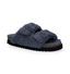 Gabor Grijze Slippers in wol (300236)