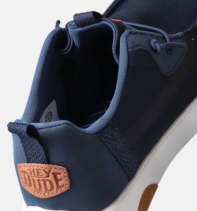 HEYDUDE Wally Drift Mesh Chaussures à enfiler en Bleu pour hommes (353486) - pour semelles orthopédiques