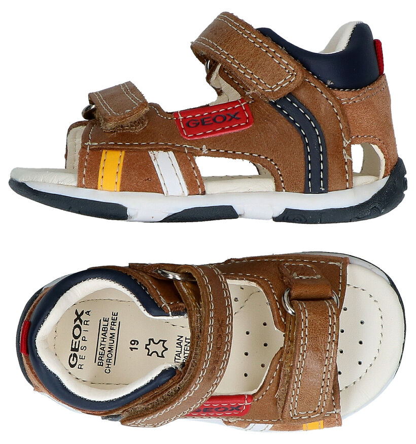 Geox Cognac Sandalen in kunstleer (287090)