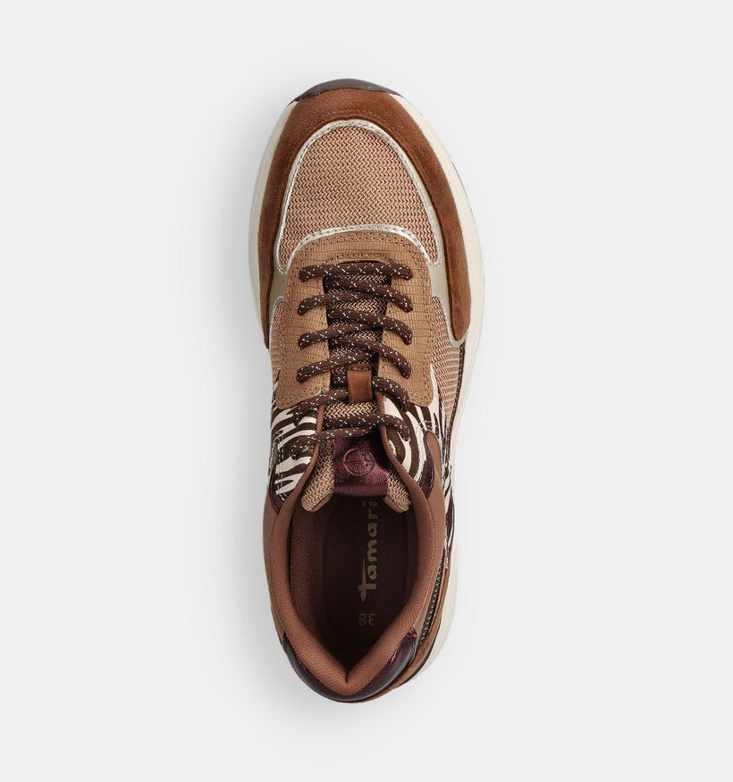Tamaris Bruine Sneakers voor dames (360610) - geschikt voor steunzolen