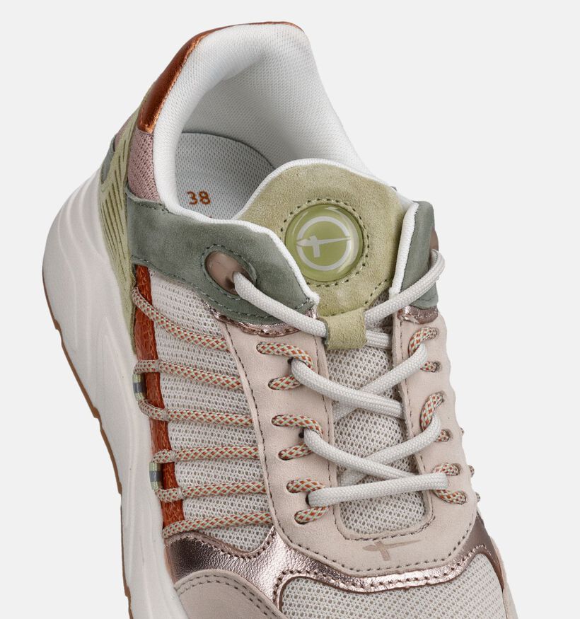 Tamaris Baskets casual en Vert pour femmes (367601) - pour semelles orthop&eacute;diques