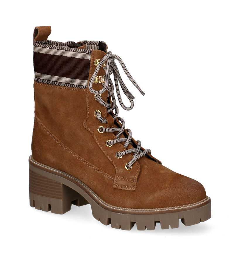 Tamaris Boots à lacets en Cognac en nubuck (296789)