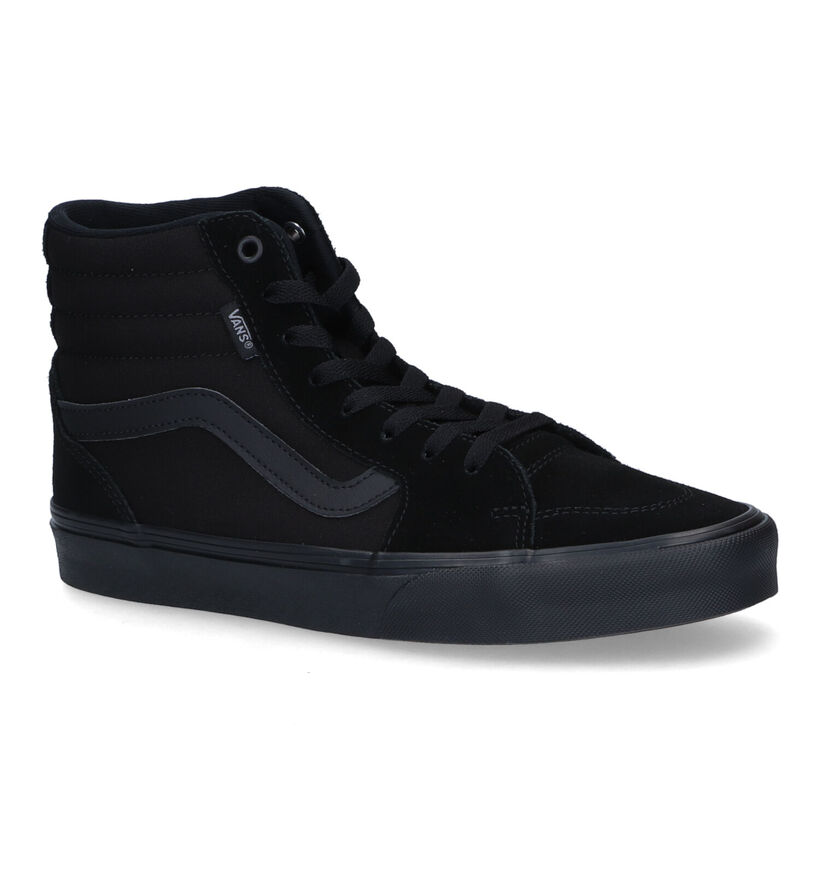 Vans Filmore Hi Zwarte Sneakers in daim (321111)