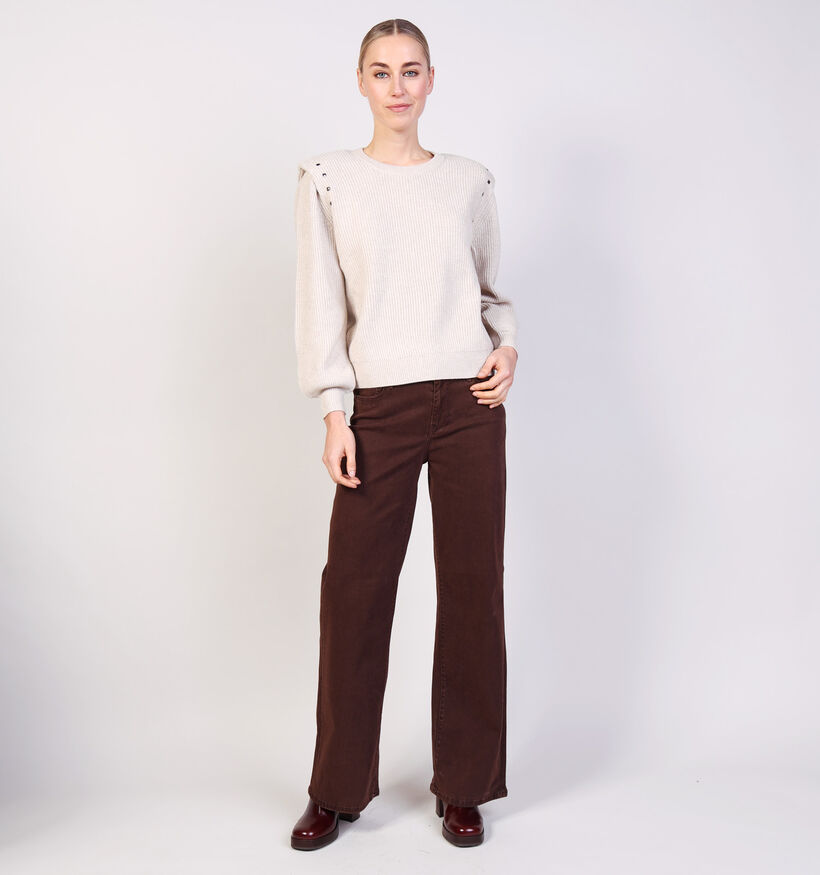 Minus Katherina Knit Lichtbeige Trui voor dames (373864)