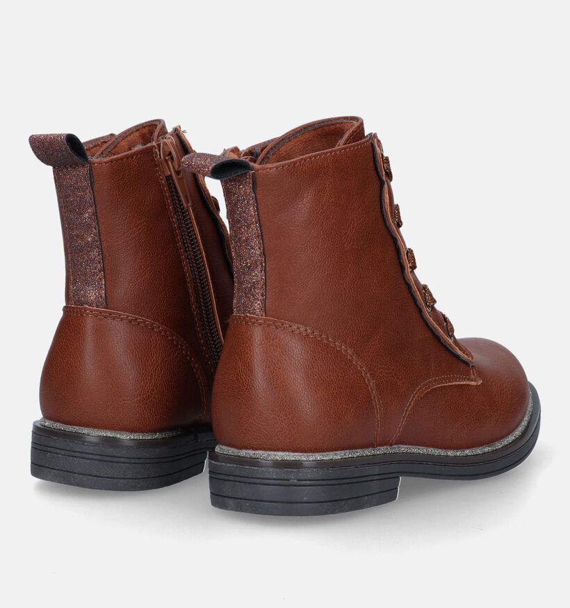 Milo & Mila Cognac Bottines voor meisjes (329491)