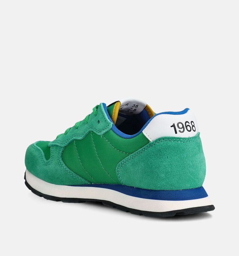 Sun68 Tom Solid Baskets basses en Vert pour filles, gar&ccedil;ons (369067) - pour semelles orthop&eacute;diques