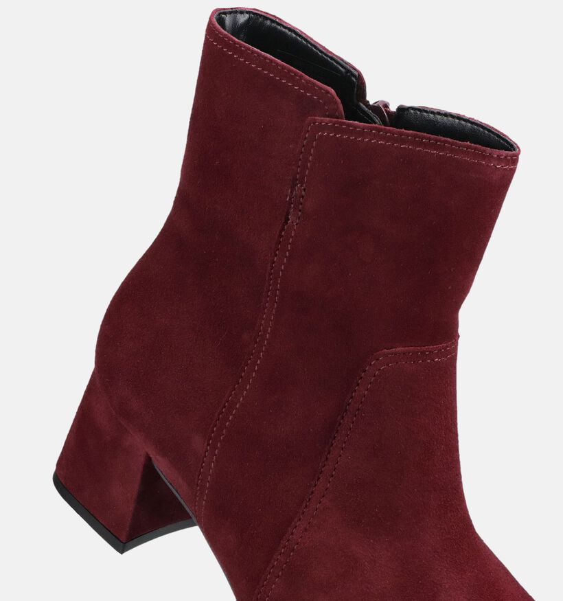 Gabor Comfort Bottines en Bordeaux pour femmes (380096) - pour semelles orthop&eacute;diques