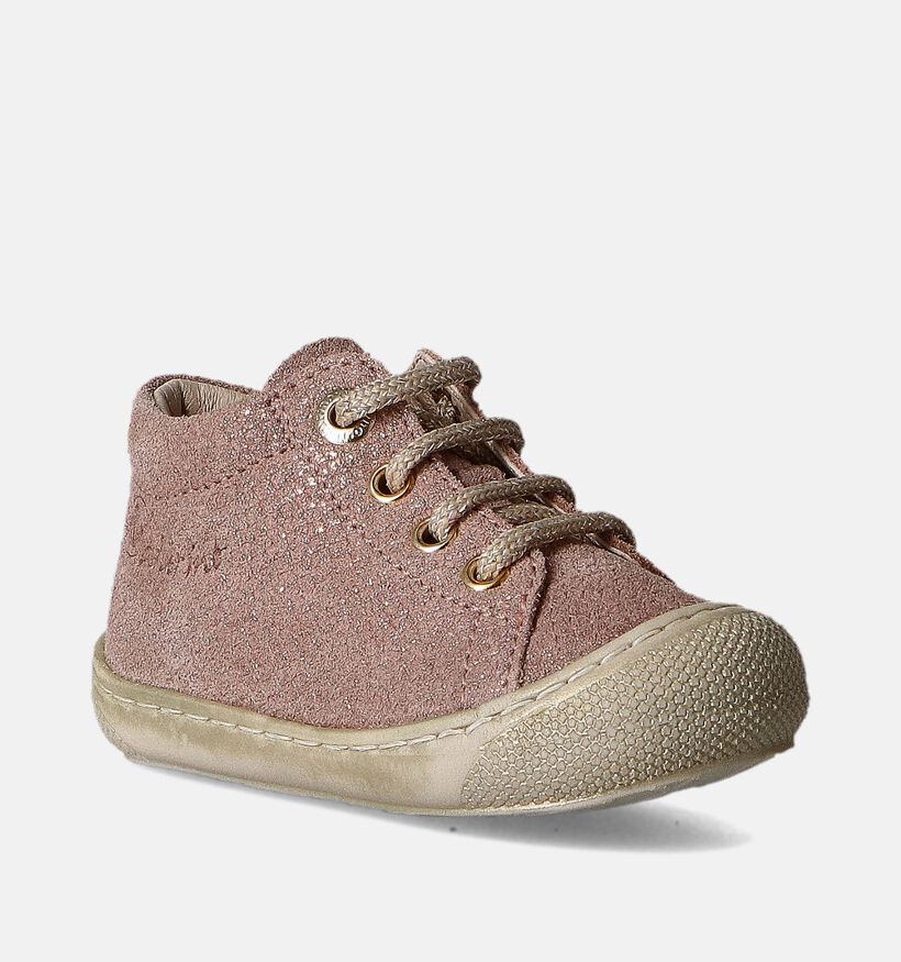 Naturino Cocoon Lizard Roze Babyschoenen voor meisjes (355315) - geschikt voor steunzolen