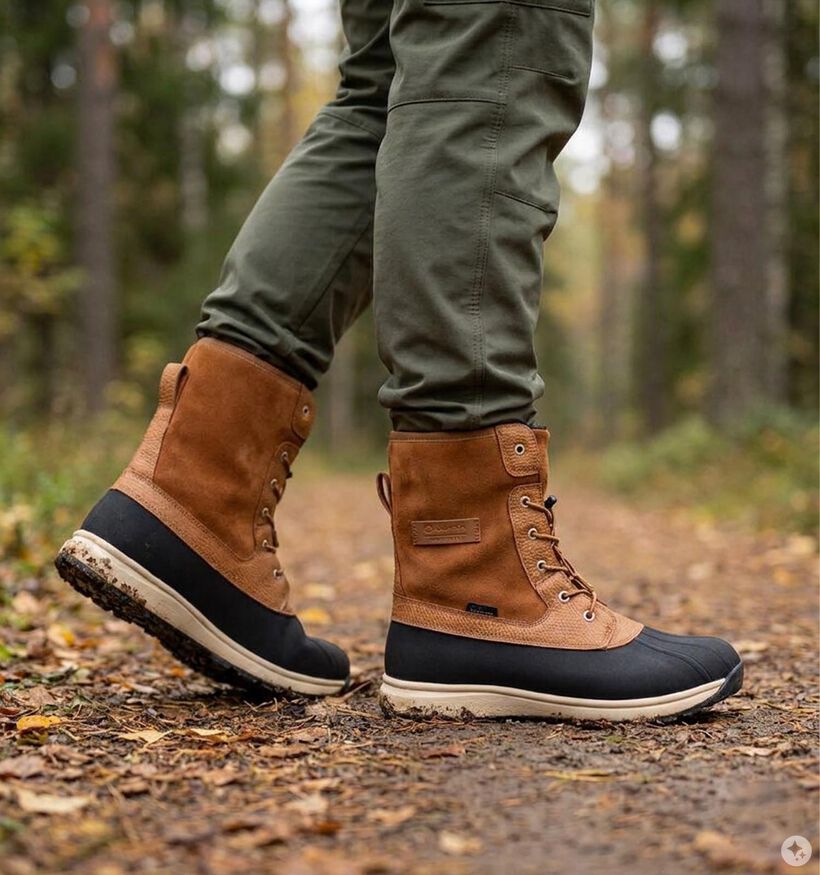 Luhta Tuttu MR Cognac/Zwarte Hoge Boots voor heren (378601) - geschikt voor steunzolen