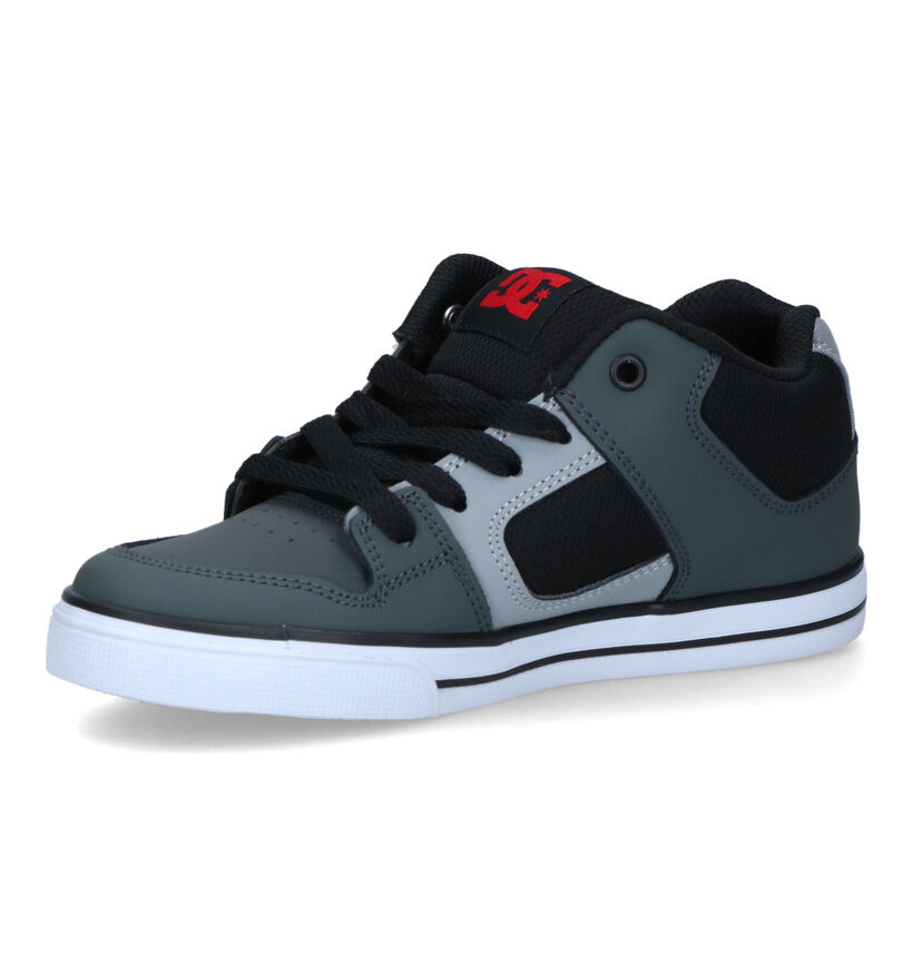 DC Shoes Pure Mid Grijze Sneakers in leer (319505)