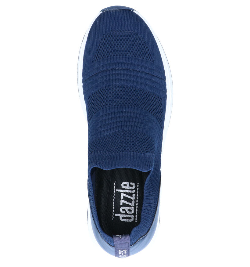 Dazzle Blauwe Slip-on sneakers in stof (274255)