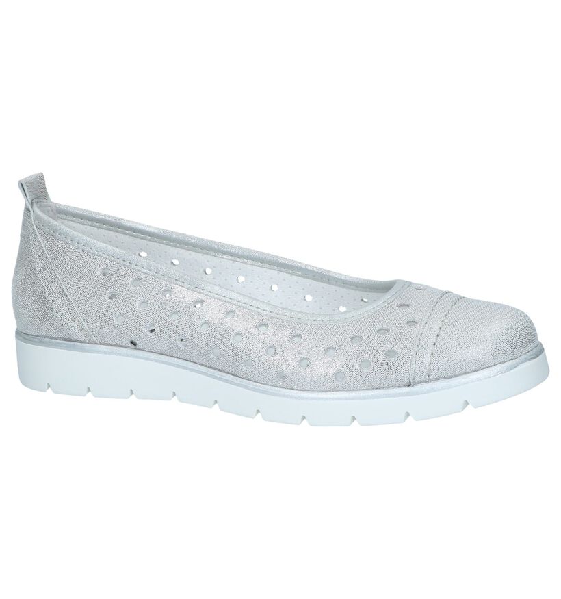 Mirel Ballerines en Argent en nubuck (246028)