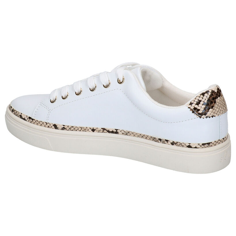 s.Oliver Chaussures plates en Blanc en cuir (270008)