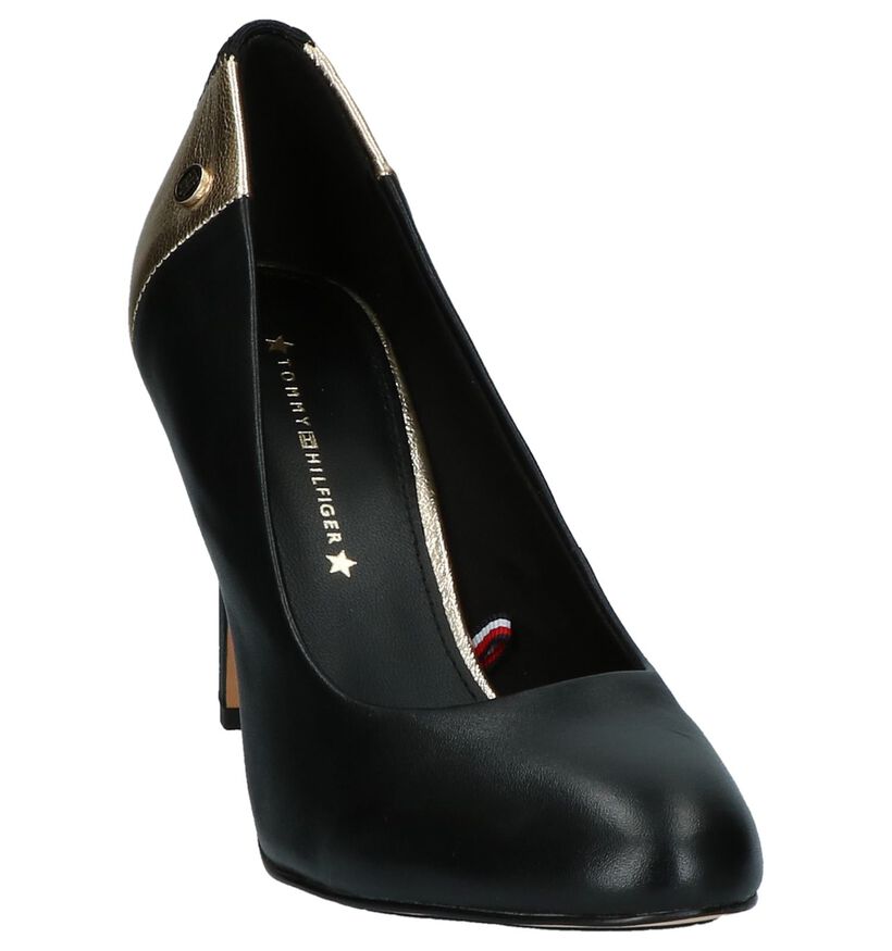 Zwart/Gouden Pumps High Heels Tommy Hilfiger Layla, , pdp