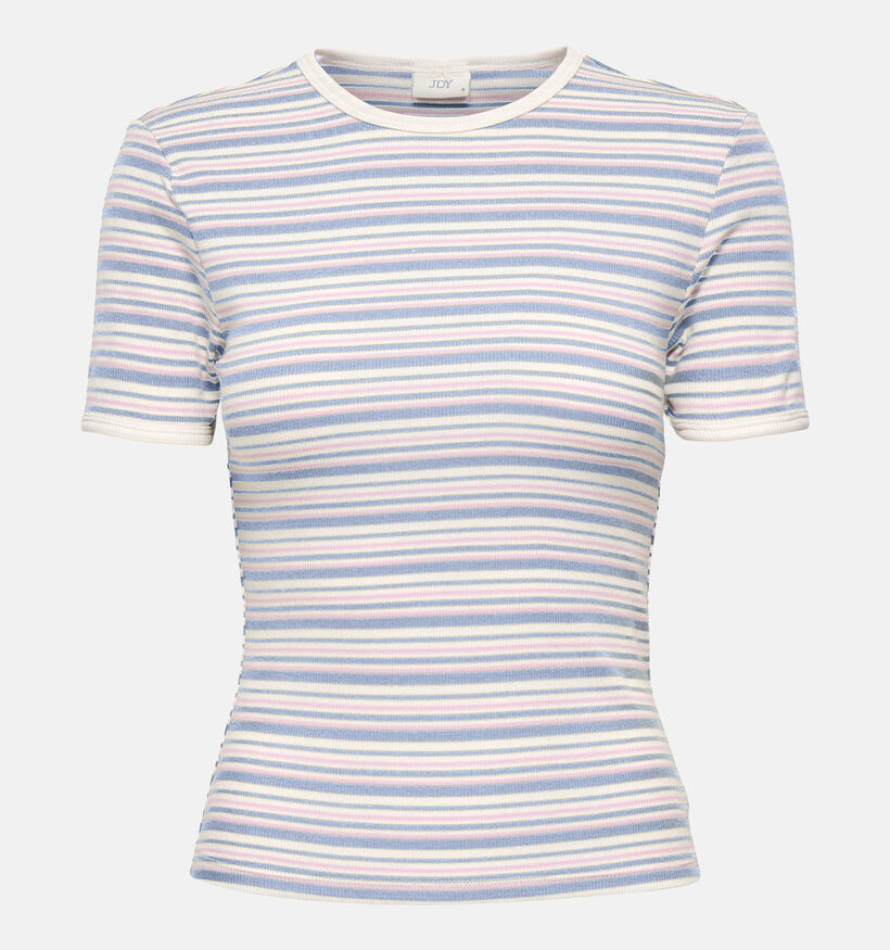 JDY Lada Gestreepte Witte T-shirt voor dames (367925)