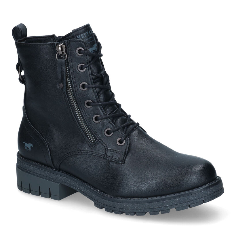 Mustang Cognac Veterboots in kunstleer (316067)