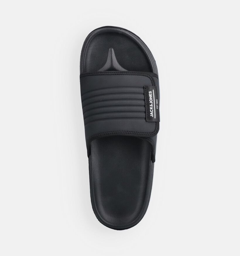 Jack & Jones Nelsen Velcro Slider Claquettes en Noir pour hommes (369691)