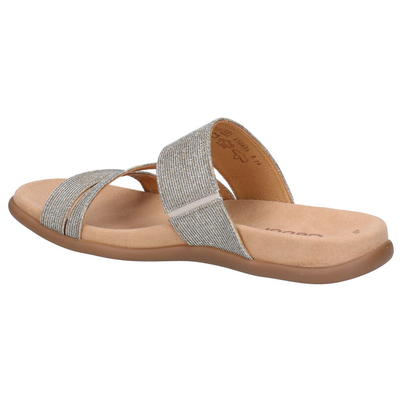 Gabor Best Fitting Gouden Slippers in stof (275611)