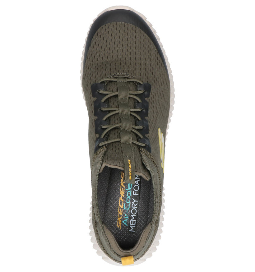 Skechers Elite Flex Baskets en Noir en textile (287096)