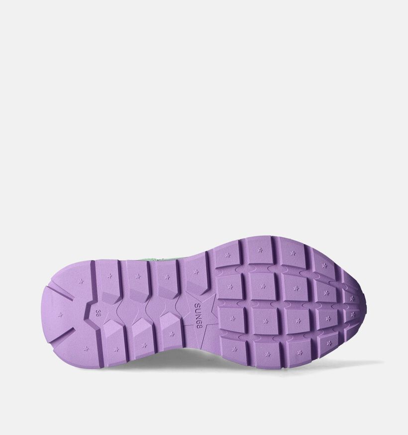 Sun68 Baskets casual en Vert pour femmes (351691) - pour semelles orthopédiques