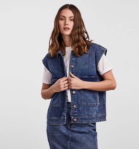 Pieces Jessie Veste en jeans en Bleu pour femmes (335156)