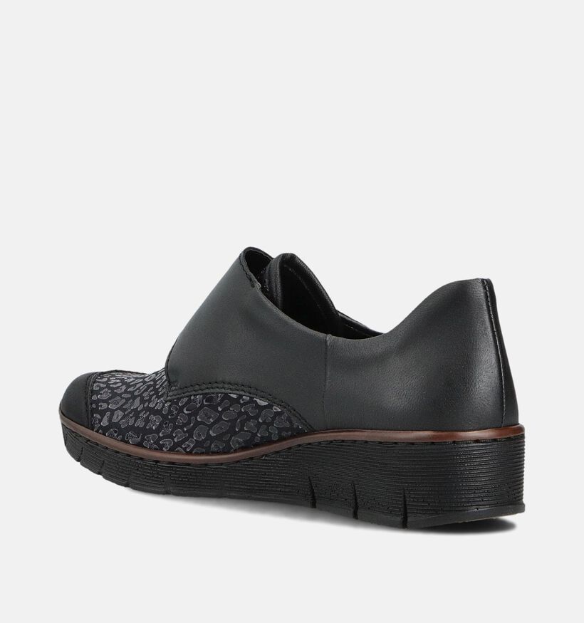 Rieker Zwarte Velcroschoenen voor dames (360484)