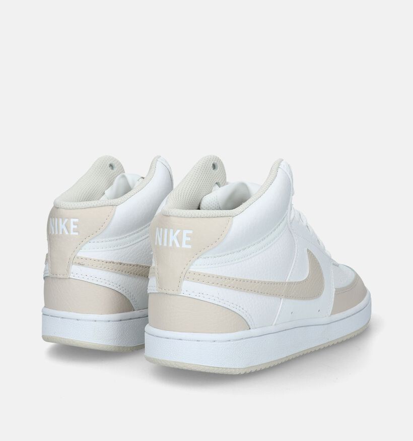 Nike Court Vision Mid Baskets en Blanc pour femmes (332457)