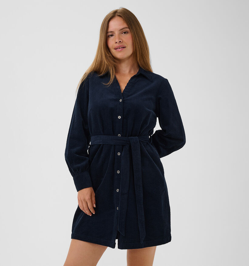 Culture Kalla Klay Robe Corduroy en Bleu fonc&eacute; pour femmes (377021)