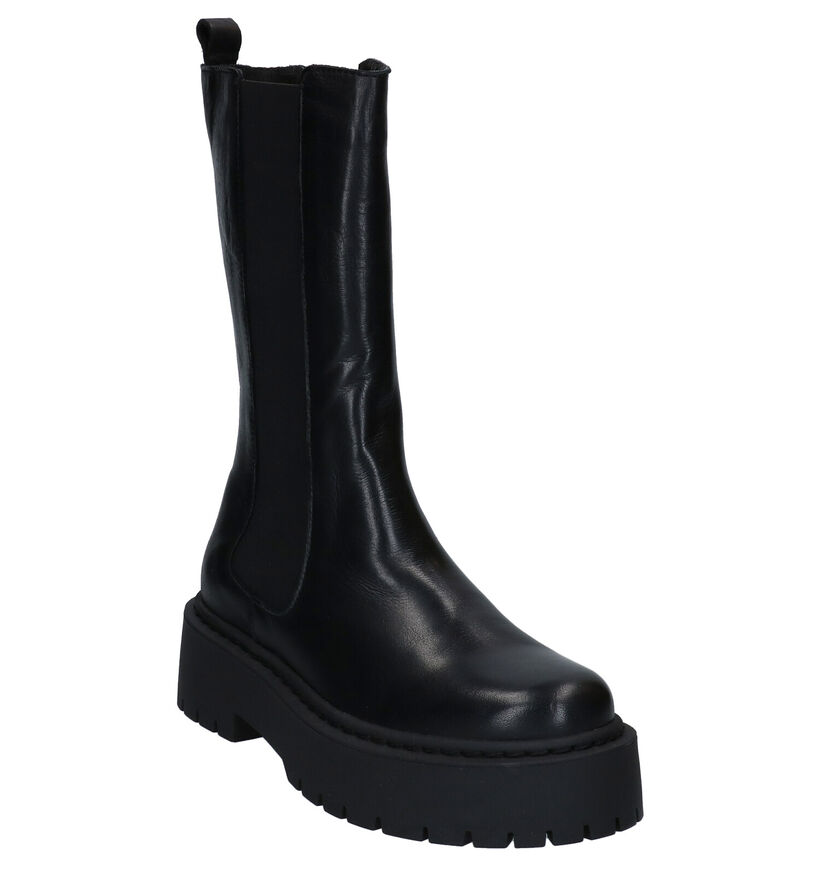 Via Limone Bottes courtes en Noir en cuir (290442)