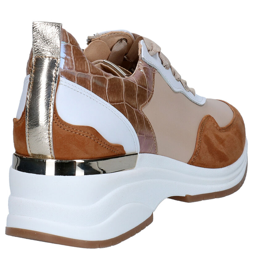 Softwaves Cognac Veterschoenen in leer (289942)