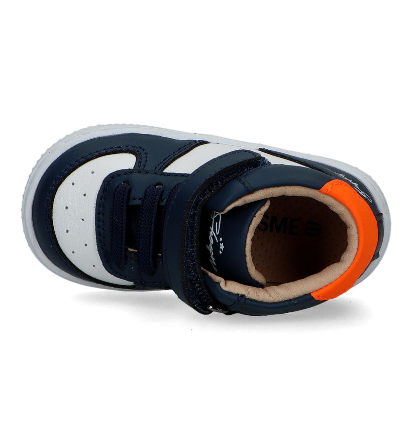 Shoesme Blauwe Sneakers voor jongens, meisjes (320455) - geschikt voor steunzolen