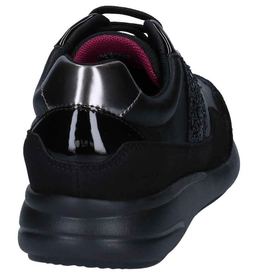 Geox Ophira Baskets en Noir en cuir verni (251593)