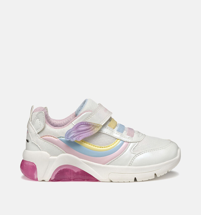 Geox Fadinlight Witte Sneakers voor meisjes (356427) - geschikt voor steunzolen