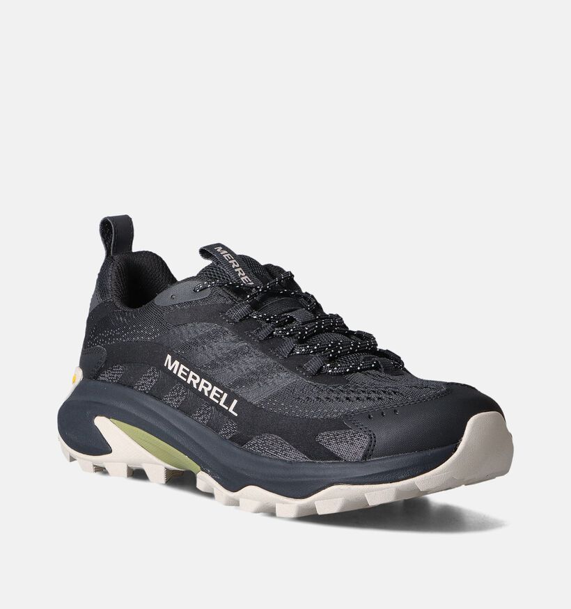 Merrell Moab Speed 2 Chaussures de marches en Noir pour hommes (352779) - pour semelles orthopédiques