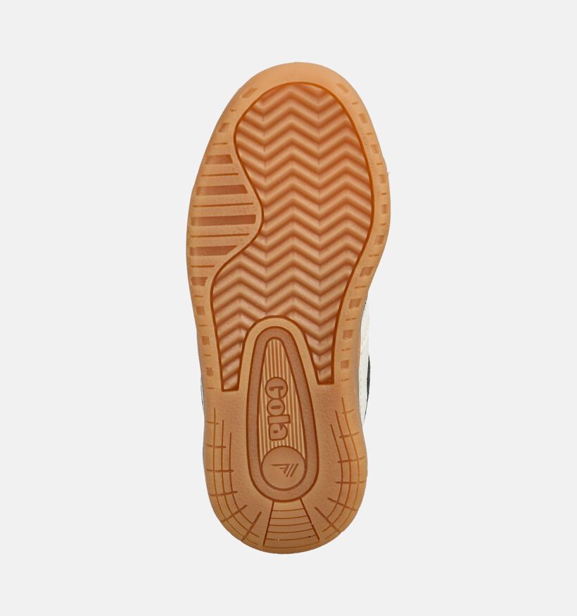 Gola Hawk Suede Strap Baskets basses en Vert kaki pour gar&ccedil;ons (376307) - pour semelles orthop&eacute;diques