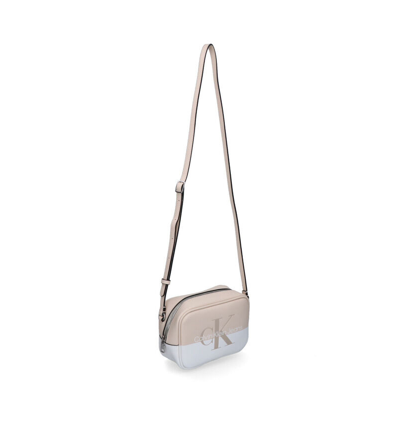 Calvin Klein Accessories Sac porté croisé en Beige en simili cuir (311146)