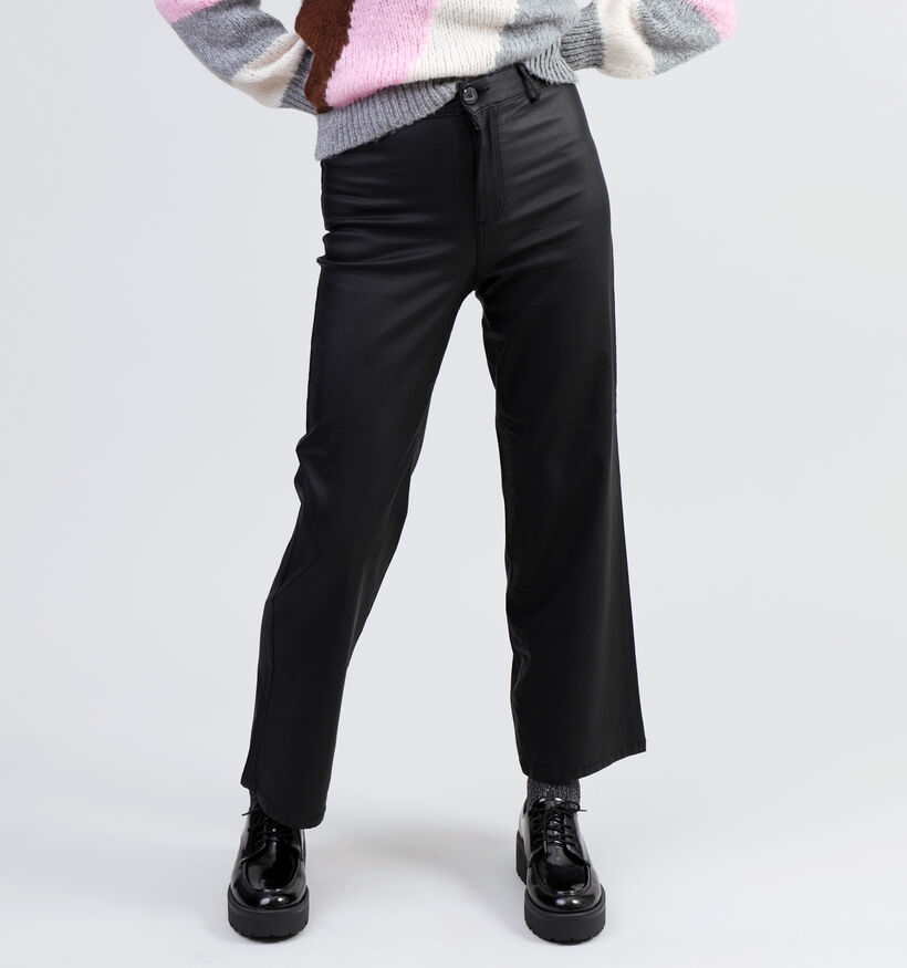 Vila Emma Wide leg jeans L30 en Noir pour femmes (328872)